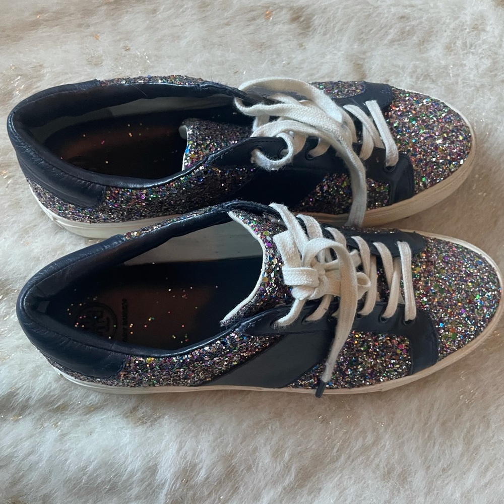 Tory Burch sparkly sneakers size 11 rare!
